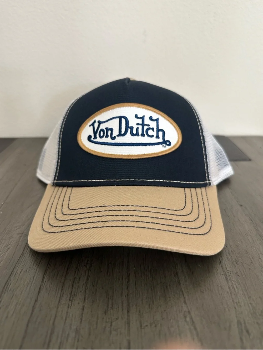 Von Dutch Navy With Tan Trucker